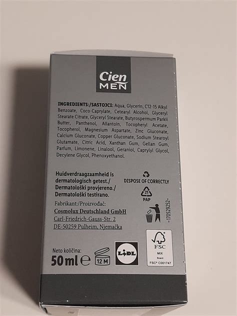 Cien men Gezichtscrème Hydro Sensitive 50 ml bol