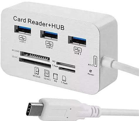 USB хаб-картридер HUB USB - Type-C 3.0/3.1, 3xUSB, MS DUO, SD (HC), M2 ...