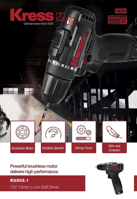 10 mm Kress Cordless Drill KU202.1 at ₹ 4950/piece in Gurgaon | ID ...