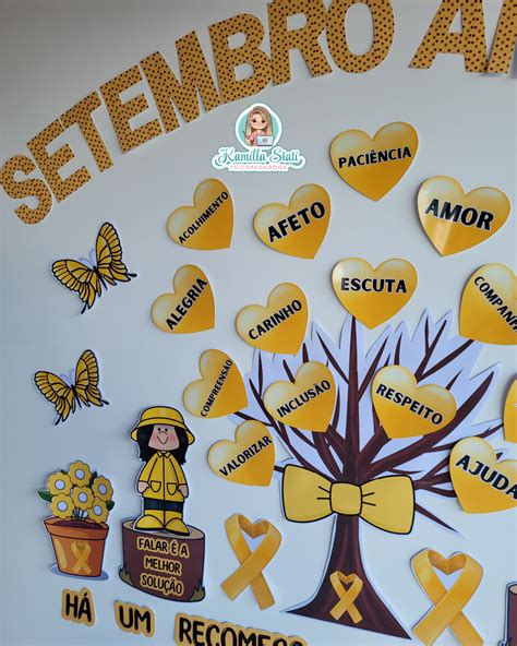 Setembro Amarelo Tudo Sala De Aula - Painel setembro amarelo - Materiais Para Profes: Seu Portal de Recursos