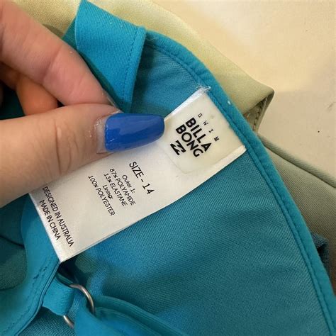 Billabong Bikini Top Aqua Blue Colour Size Depop