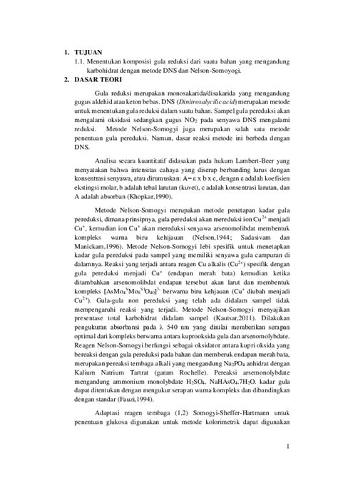 Pdf Modul 5 Uji Kuantitatif Karbohidrat Ii Pdf