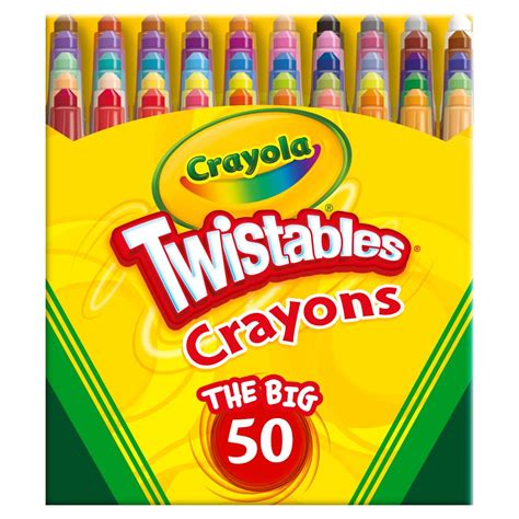 Buy Crayola Mini Twistables Crayons (50ct), Kids Art Supplies for Back ...