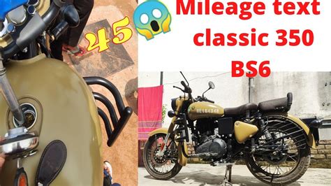 Royal Enfield Classic 350 Bs6 Mileage Text After 2nd Service45 Kmpl 😱😱