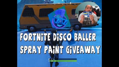 FortNite Disco Baller Spray Paint Giveaway Https Youtu Be CpEJ QyxNhU