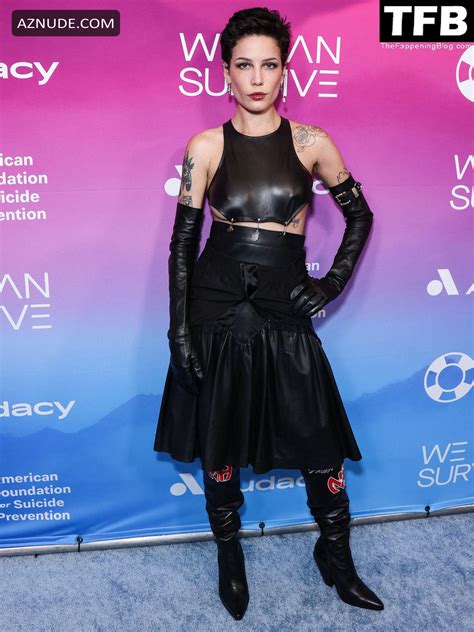 Halsey Sexy Seen Braless Showing Off Her Hot Nipples At Audacys Annual We Can Survive Concert In