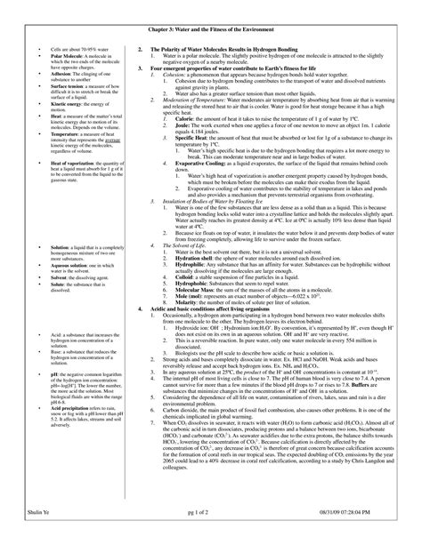 Ap Bio Campbell 8th Edition Notes 3