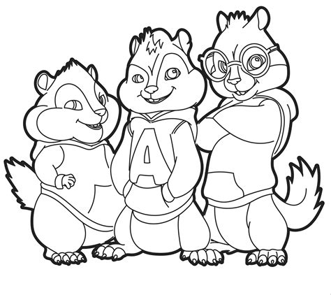 Pagina Da Colorare Dei Chipmunks Disegni Da Colorare Stampabili Gratuiti