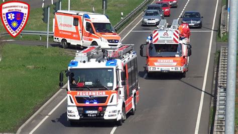 HLF 20 Mit Bullhorn Gruß DLA K 23 12 Zug RTW Berufsfeuerwehr