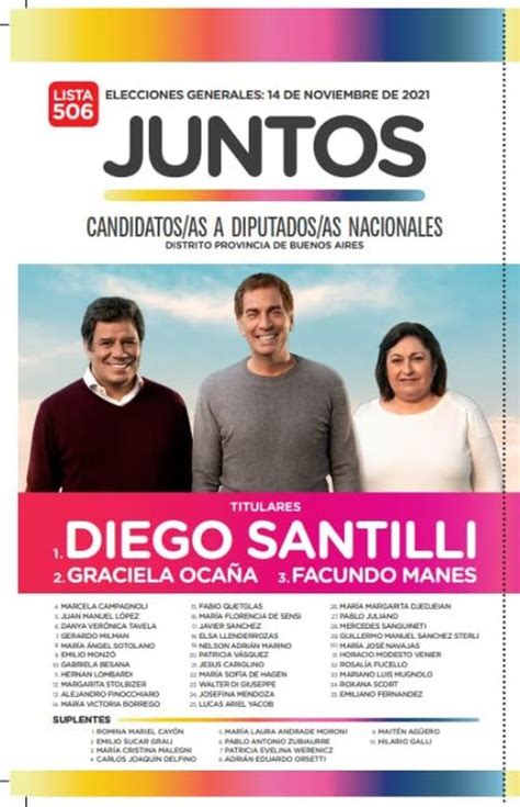 Boletas Y Candidatos De Provincia De Buenos Aires En Las Elecciones