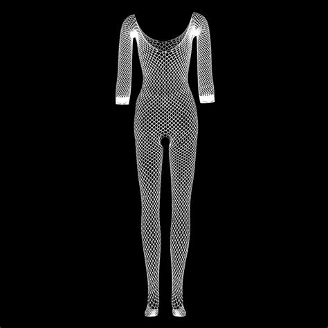 Jikolililili Sexy Women Fishnet Babydoll Lingerie Underwear Nightwear Sleepwear Bodysuit On
