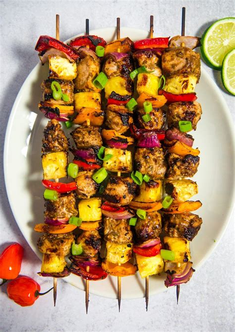 These Jerk Chicken Marinated Skewers Pack All Of The Flavor And A Punch