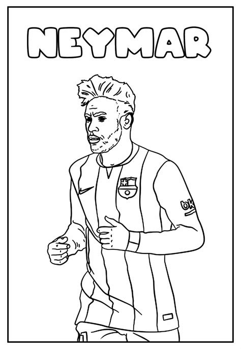 Desenho Do Neymar Para Copiar - 5