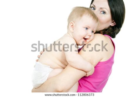 Mother Holding Naked Baby Her Arms Stock Photo Shutterstock