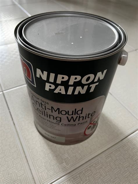 Unopened Nippon Paint L Odour Less Anti Mould Ceiling White Hobbies