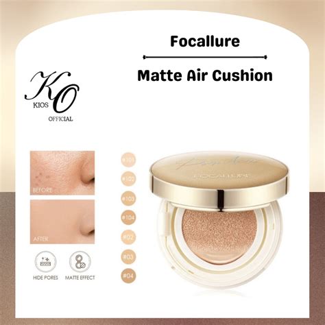 Jual Focallure Poreless Matte Air Cushion Full Coverage Waterproof