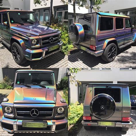 Psychedelic Chameleon Mercedes Amg G63 Wrap Is Like An Offroading Drug