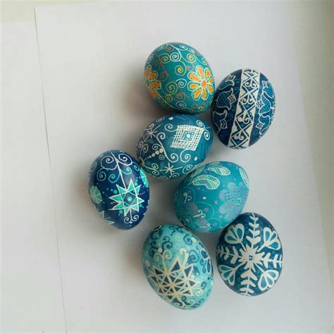 Set 7 Christmas Ornament Pysanky Eggs Pysanka Decorative Egg Etsy