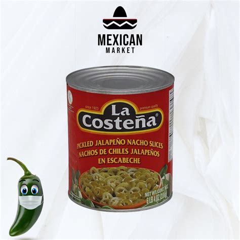 Jual La Costena Pickled Jalapeno Nacho Slices 2 8kg Can Rp 96 Gr Shopee Indonesia