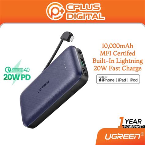 Ugreen Fast Charging Powerbank Mah Mah W Pd W W