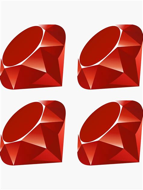 Ruby Logo Sticker For Sale By Mrshy Redbubble