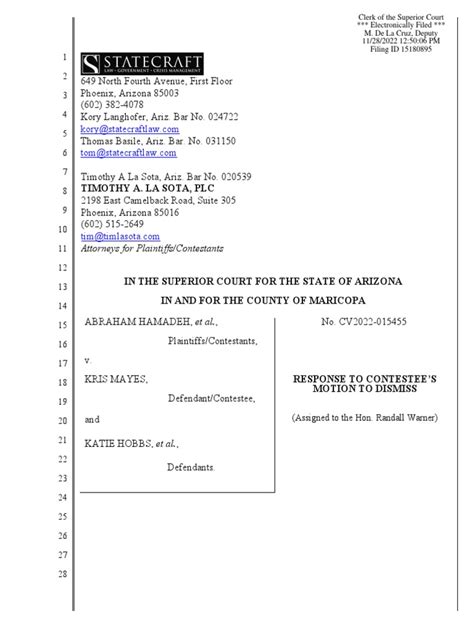 Response To Motion To Parties Motion To Dismiss | PDF | Federal Rules ...