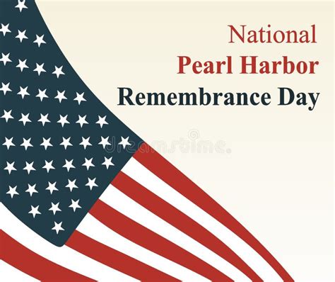 National Pearl Harbor Remembrance Day Stock Vector - Illustration of ...