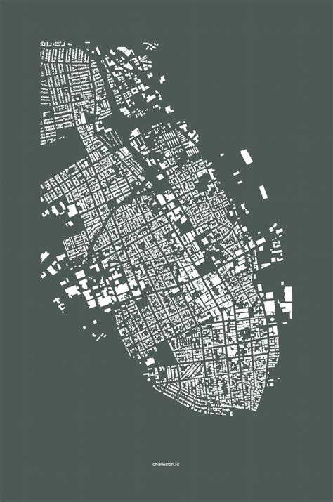 figure ground mapping  graphic study   built environment rush