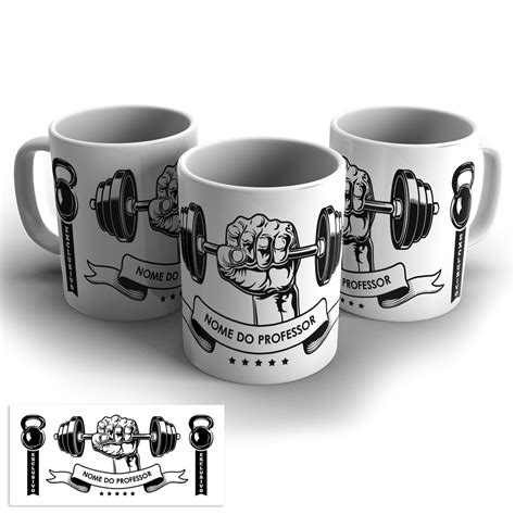 Arte Digital Caneca Educação Física Personal Trainer Elo7