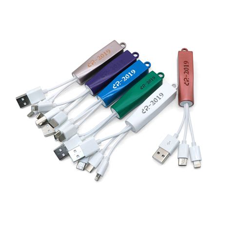 LED Lighting up 3 in 1 USB Charging Cable - USB Cable and 3 in 1 USB