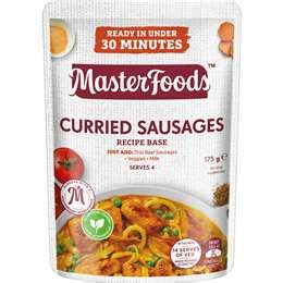 Masterfoods Curried Sausages Recipe Base G Woolworths