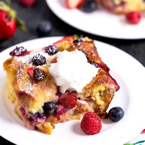 Berry Bread Pudding Recipe Lemon Blossoms