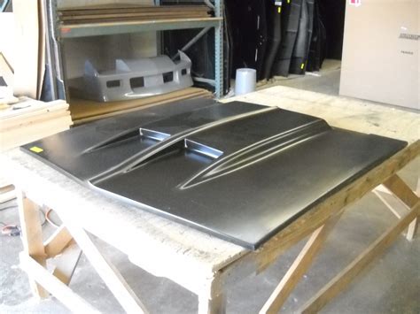 Fiberglass Car Engine Hood Cover Glasstek