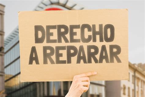 La Frase Derecho A La Reparación Y El Icono De Reparación Están