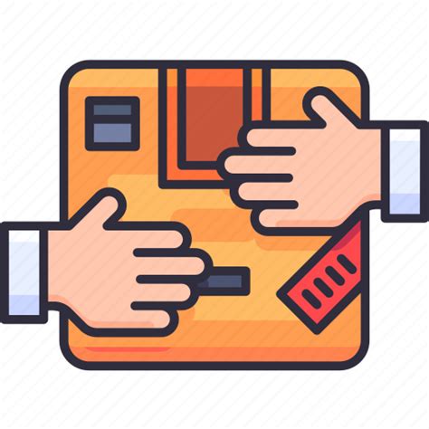 handover  success received hand logistics delivery icon