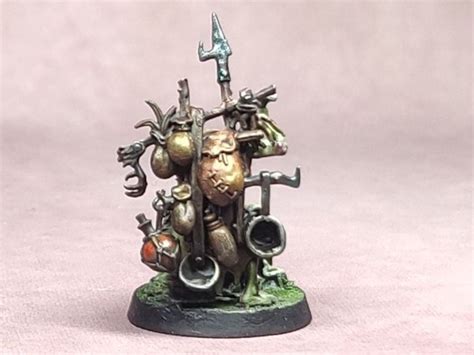 Warhammer Age Of Sigmar Kruleboyz Swampcalla Shaman And Pot Grot