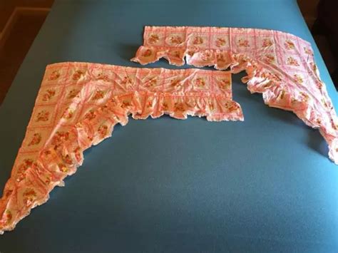 VINTAGE STRAWBERRY SHORTCAKE Fabric Craft Panel Window Valance Hand