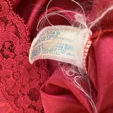 Vintage Vassarette Lingerie Half Slip Large Red Depop