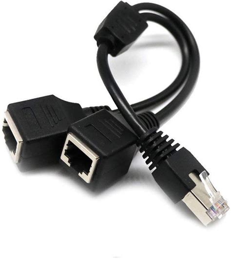 rj network splitter adapter cable rj  male   amazoncouk
