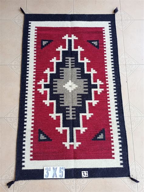 Red And Black Navajo Rug Navajo Bedroom Rug Made To Measure Rug