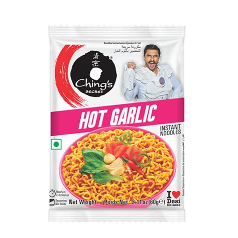Chings Instant Noodles Hot Garlic Top Op Foods