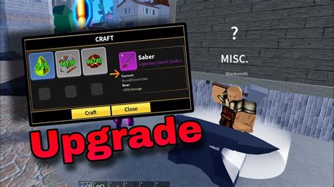 How To Upgrade Saber With Blacksmith BLOXFRUITS UPD 23 YouTube