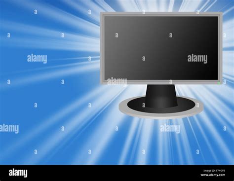 LCD monitor 16X9 super - light Stock Photo - Alamy