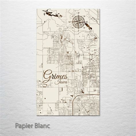 Grimes, Iowa Street Map – Fire & Pine