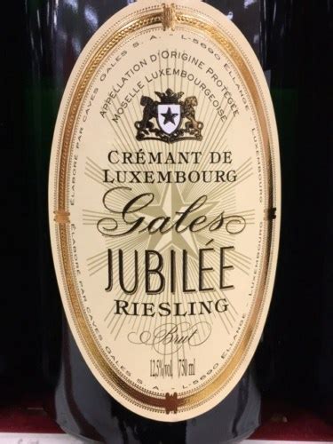 Gales Crémant de Luxembourg Jubilée Riesling Brut Vivino US