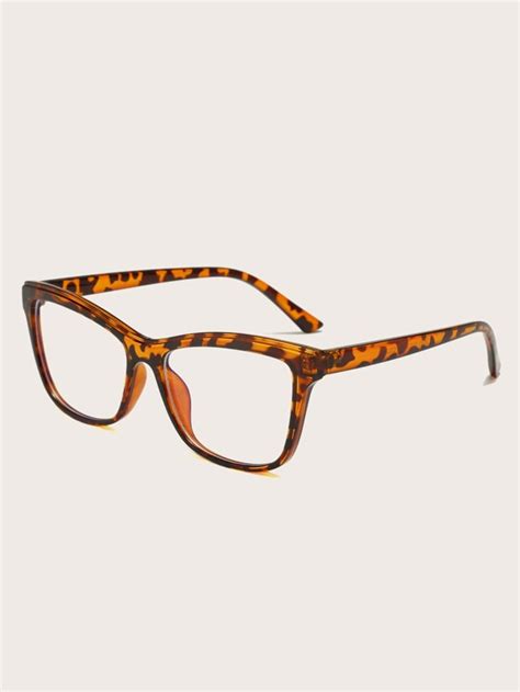 Tortoiseshell Frame Eyeglasses Shein Usa