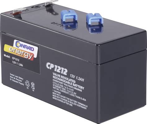 Conrad energy CE12V/1,2Ah Loodaccu 12 V 1.2 Ah Loodvlies (AGM) (b x h x ...