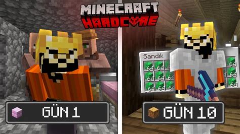 KÖYLÜ TAKAS MERKEZİ Minecraft Hardcore Bölüm YouTube