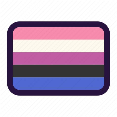 Lgbt Flag Genderfluid Icon Download On Iconfinder