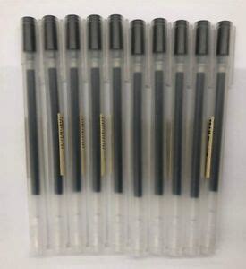 Muji Black 0.38mm Ballpoint Pens New Made In Japan 10 Pens | eBay